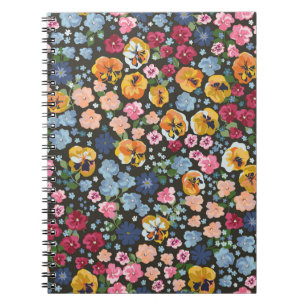 Naadloos decoratief elegant patroon met schattige notitieboek