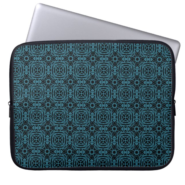 Naadloos  decoratief patroon met ornament. laptop sleeve (Voorkant)