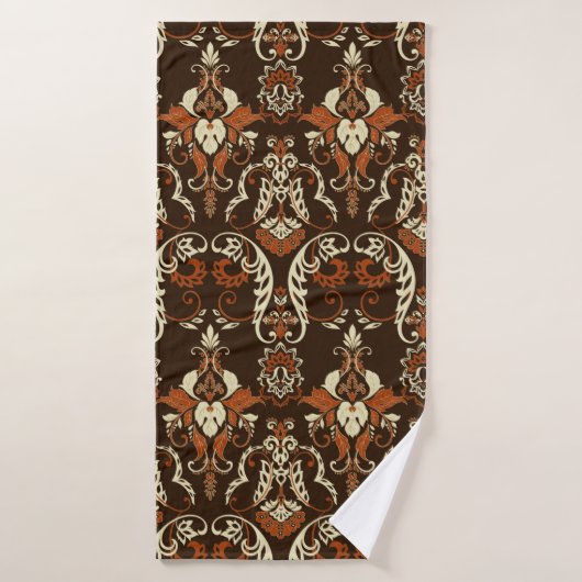 naadloos demaspatroon badhanddoek (Badhanddoek)