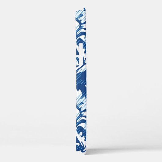 Naadloos demaspatroon Case-Mate iPhone case (Achterkant / Rechts)