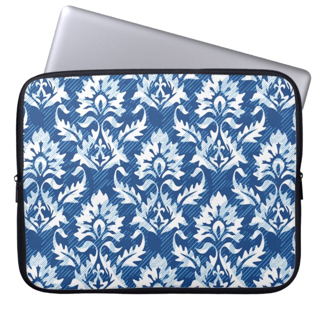 Naadloos demaspatroon laptop sleeve (Voorkant)