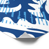 Naadloos demaspatroon poster (Hoek)