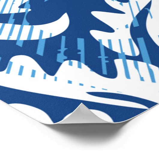 Naadloos demaspatroon poster (Hoek)