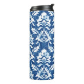 Naadloos demaspatroon thermosbeker (Gedraaid links)