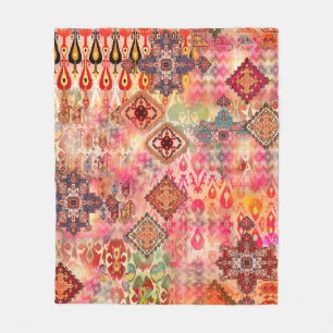Naadloos etnisch mooi patroon van Abstracte digi Fleece Deken