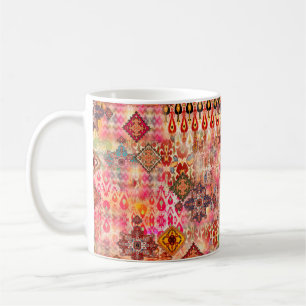Naadloos etnisch mooi patroon van Abstracte digi Koffiemok
