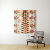 Naadloos etnisch mughaaldfloreel patroon wandkleed (In Situ (horizontaal))