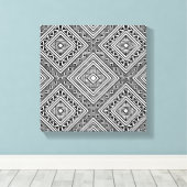 Naadloos etnisch patroon 6 canvas afdruk (Insitu (Houten vloer))