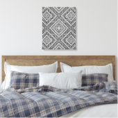Naadloos etnisch patroon 6 canvas afdruk (Insitu (Slaapkamer))
