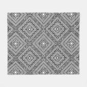 Naadloos etnisch patroon fleece deken (Voorkant (Horizontaal))