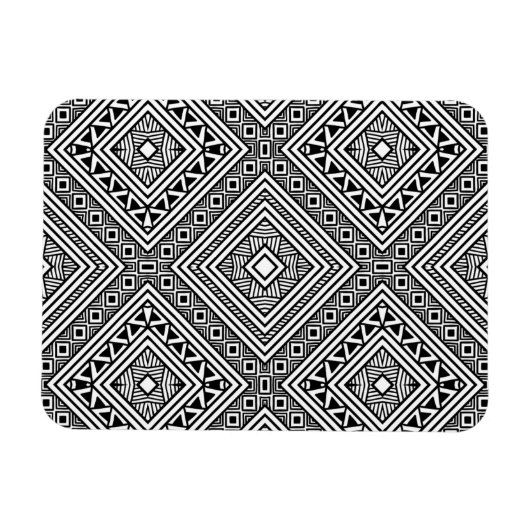 Naadloos etnisch patroon magneet (Horizontaal)