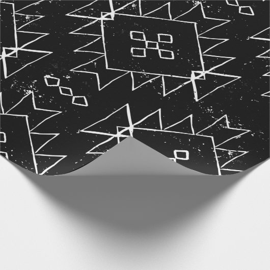  naadloos etnisch patroon met amerikaans indi cadeaupapier (Hoek)