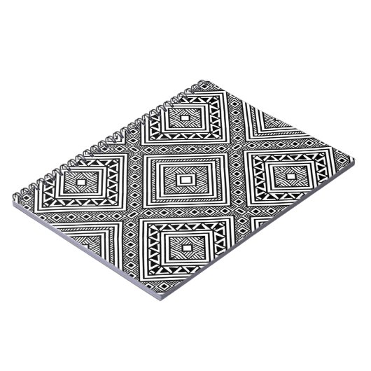 Naadloos etnisch patroon notitieboek (Linkerzijde)