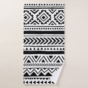 Naadloos etnische en stammenpatroon. Handgemaakt.  Badhanddoek