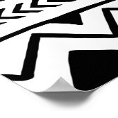 Naadloos etnische en stammenpatroon. Handgemaakt. Poster (Hoek)