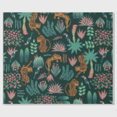Naadloos exotisch oerwoud patroon cadeaupapier (Vlak)