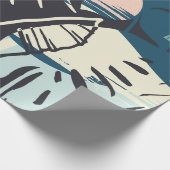 Naadloos exotische patroon met tropische planten e cadeaupapier (Hoek)