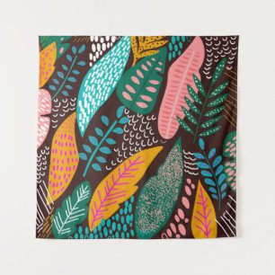 Naadloos exotische patroon met tropische planten.  wandkleed
