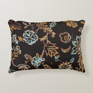 , naadloos Floraal patroon. Handtekening tekst Accent Kussen