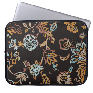 , naadloos Floraal patroon. Handtekening tekst Laptop Sleeve