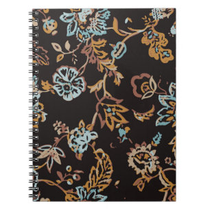 , naadloos Floraal patroon. Handtekening tekst Notitieboek