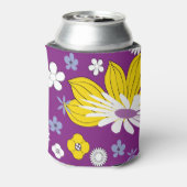 Naadloos Floral Pattern Blikjeskoeler (Blikje Achterkant)