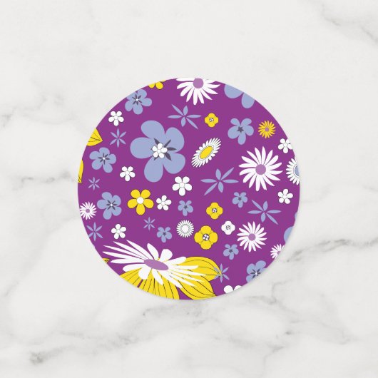 Naadloos Floral Pattern Confetti (Kleine voorkant)