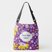 Naadloos Floral Pattern Crossbody Tas (Voorkant)