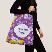 Naadloos Floral Pattern Crossbody Tas (Dichtbij)