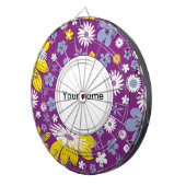 Naadloos Floral Pattern Dartbord (Voorkant Rechts)