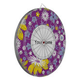 Naadloos Floral Pattern Dartbord (Voorkant Links)