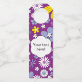 Naadloos Floral Pattern Flessenhanger (Voorkant)