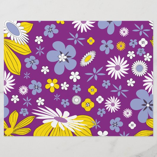 Naadloos Floral Pattern Flyer (Achterkant)