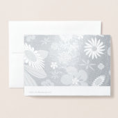 Naadloos Floral Pattern Folie Kaarten (Met envelop)