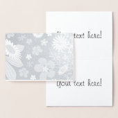 Naadloos Floral Pattern Folie Kaarten (Display)
