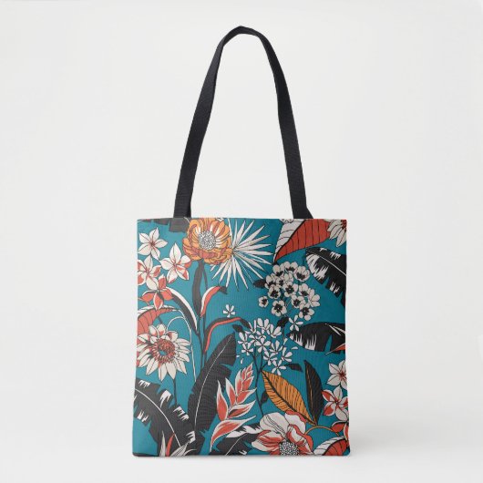 Naadloos Floral Pattern in Tote Bag (Voorkant)