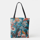 Naadloos Floral Pattern in Tote Bag (Achterkant)
