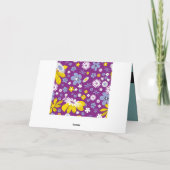 Naadloos Floral Pattern Kaart (Achterkant)