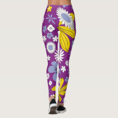 Naadloos Floral Pattern Leggings (Achterkant)