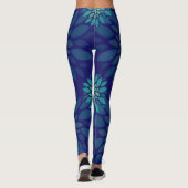 Naadloos Floral Pattern Leggings (Achterkant)