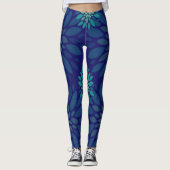 Naadloos Floral Pattern Leggings (Voorkant)