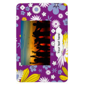 Naadloos Floral Pattern Magneet (Verticaal)