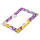 Naadloos Floral Pattern Notitieblok (Schuin)