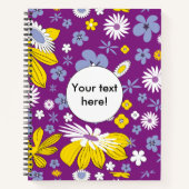 Naadloos Floral Pattern Notitieboek (Voorkant)