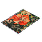 naadloos Floral Pattern Notitieboek (Linkerzijde)
