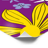 Naadloos Floral Pattern Perfect Poster (Hoek)