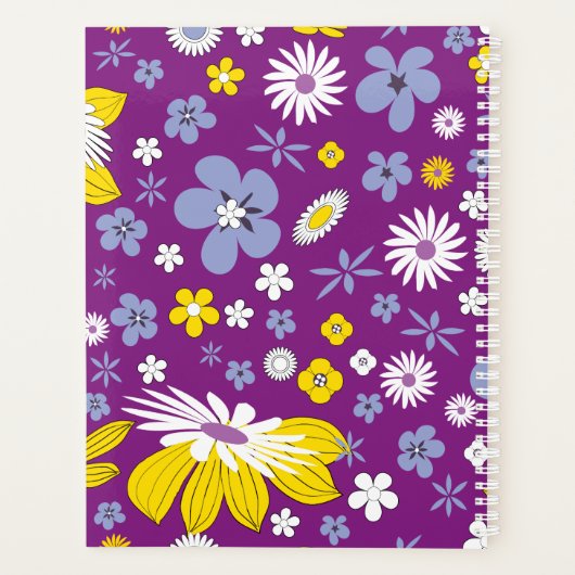 Naadloos Floral Pattern Planner (Achterkant)