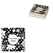 Naadloos Floral Pattern Rubberstempel (Gestempeld)