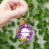 Naadloos Floral Pattern Sleutelhanger (Hand)