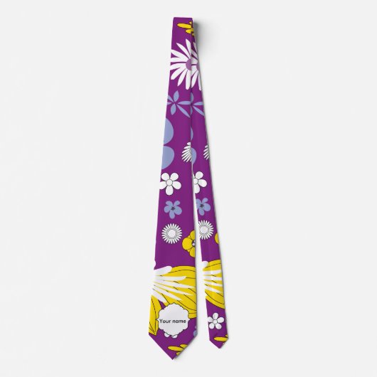 Naadloos Floral Pattern Stropdas (Voorkant)